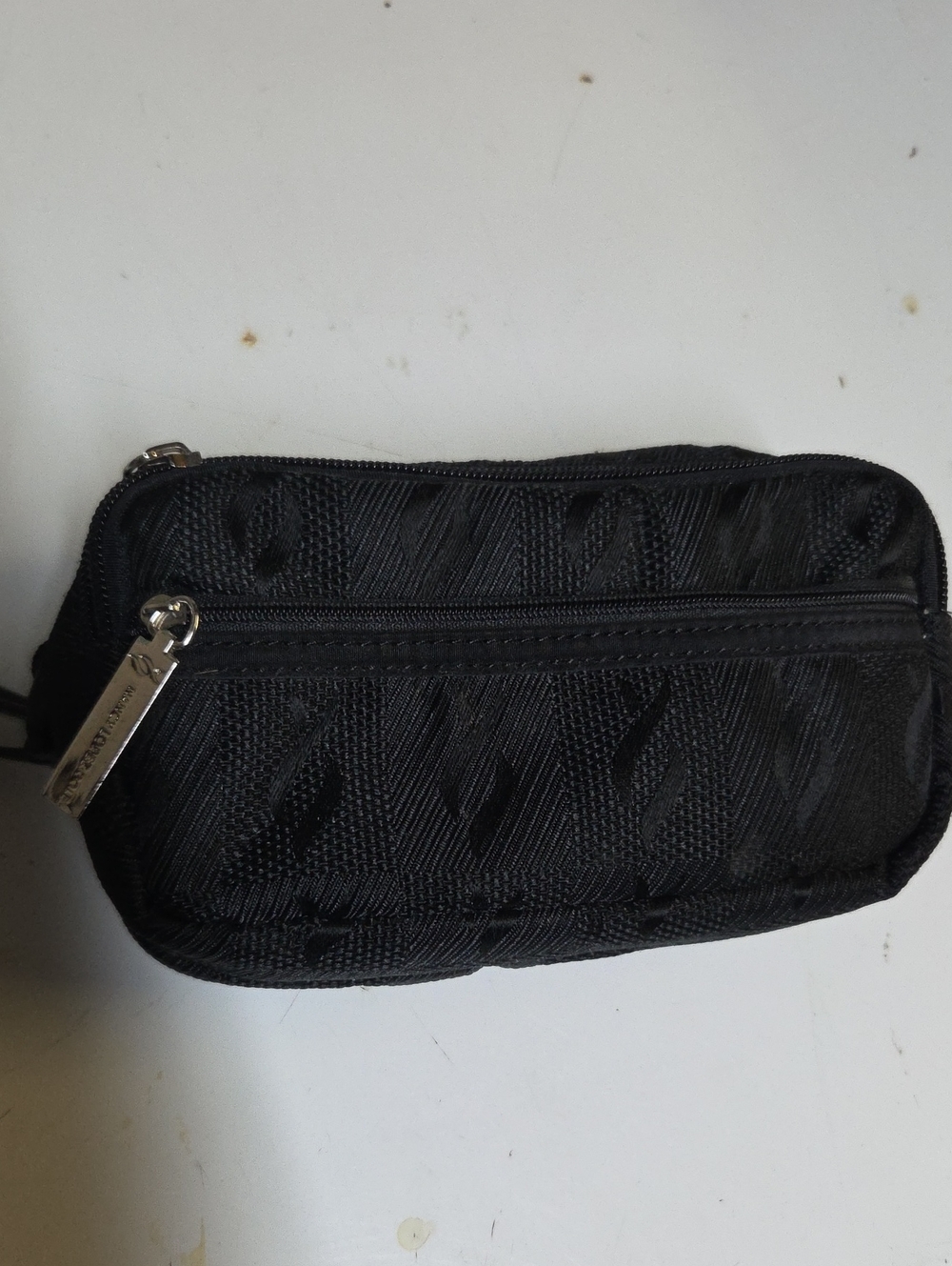 Nancy Lopez Black Quilted Golf Pouch Bag